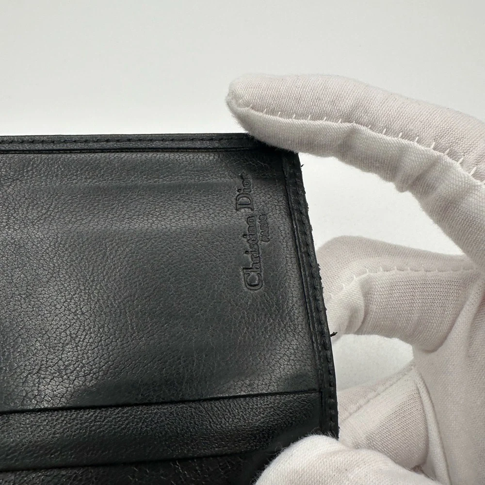 Dior Leather Bi Fold Wallet vintage